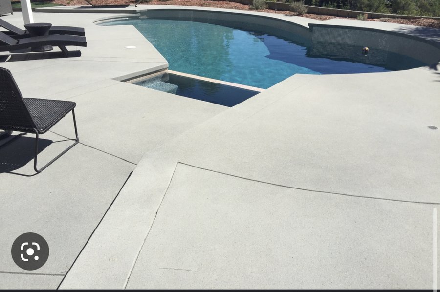Santee, CA — broom finished concrete pool deck completed with curbs, footings and drainage